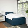 vidaXL Cama box spring con colch&oacute;n terciopelo azul 120x200 cm