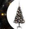 vidaXL &Aacute;rbol de Navidad Negro 120 cm PVC