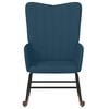 vidaXL Silla mecedora de terciopelo azul