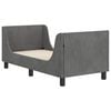 vidaXL Estructura de cama para niños pequeños con cabecera Gris oscuro