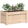vidaXL Jardinera de madera maciza de pino 60x31x31 cm
