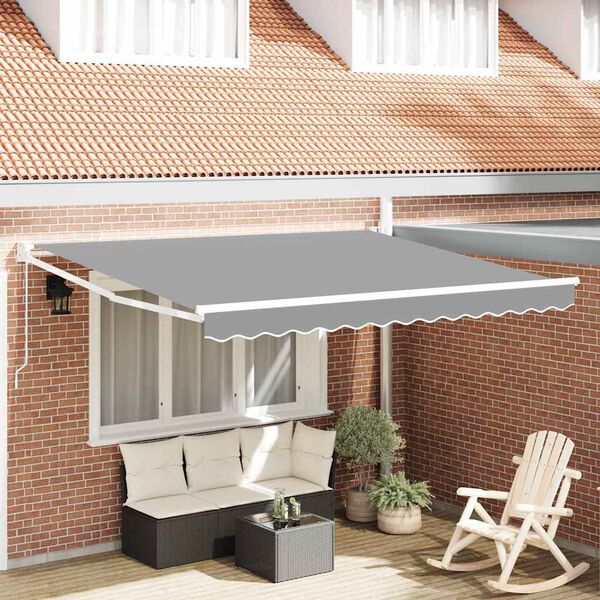 vidaXL Toldo Manual 3,5 x 2,5 m Metal