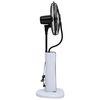 vidaXL Ventilador nebulizador de pie y mando a distancia blanco negro