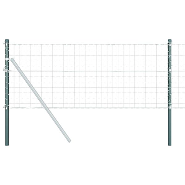 vidaXL Poste de Valla 12 pcs Verde 80 cm