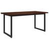 vidaXL Mesa de Comedor Cuadrada 160 x 70 x 75 cm Marr&oacute;n Oscuro