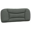 vidaXL Coj&iacute;n para cabecero Hvar Gris oscuro 100 cm Tela