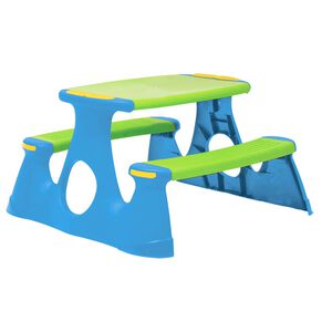 vidaXL Mesa de pícnic para niños polipropileno 89,5x84,5x48 cm