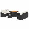 vidaXL Conjunto de sof&aacute; de jard&iacute;n 9 uds. 8-N&uacute;mero de plazas
