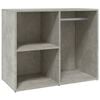 vidaXL Mueble vestidor madera contrachapada gris hormig&oacute;n 80x40x65 cm