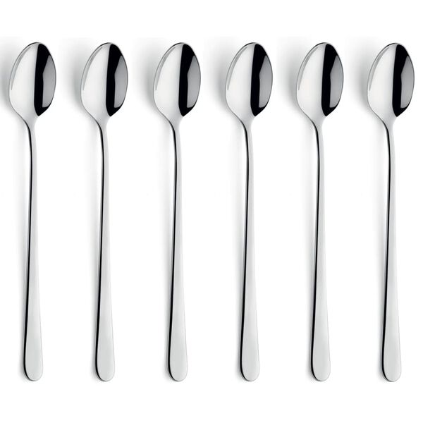 Amefa Juego de 6 cucharillas de mango largo Austin