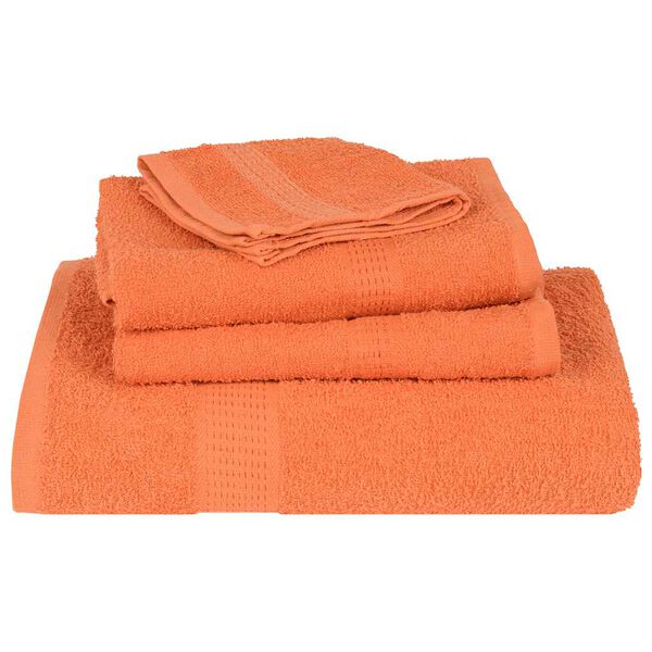 vidaXL Toallas de mano 2 unidades FROGN Naranja 30x30 cm 100% Algodón