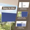 vidaXL Toldo lateral retr&aacute;ctil de jard&iacute;n azul 100x300 cm