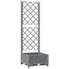 vidaXL Macetero de Jard&iacute;n Gris Claro 40 x 40 x 121,5 cm