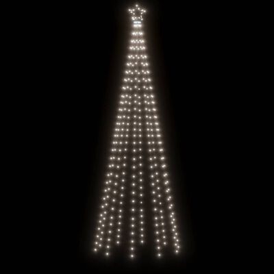 vidaXL Árbol de Navidad con pincho 310 LED blanco frío 300 cm