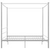 vidaXL Estructura de cama con dosel sin colchón metal blanco 180x200cm