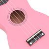 vidaXL Set de ukelele soprano con funda para ni&ntilde;os rosa 21"