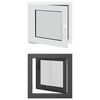 vidaXL Ventana de s&oacute;tano oscilante y abatible RISOR 60 x 60 cm