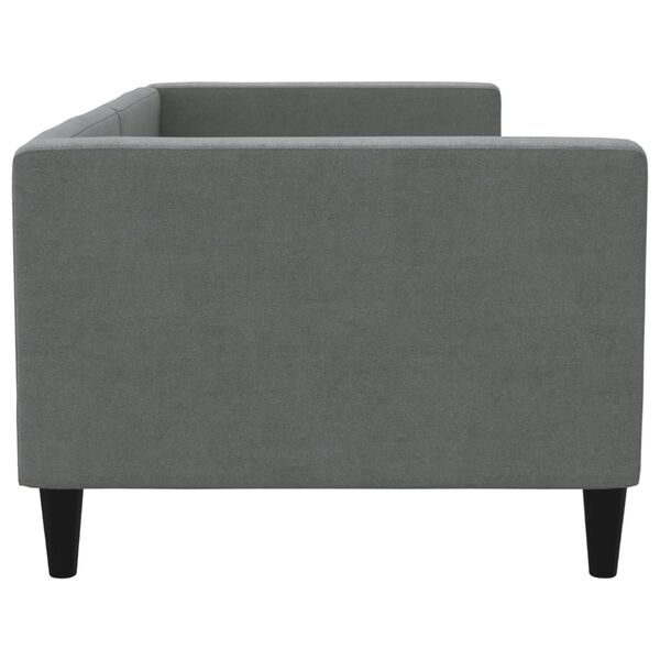 vidaXL Sofá cama sin colchón tela gris oscuro 80x200 cm