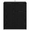 vidaXL Aparador Roble Negro 60 x 30 x 70 cm Madera de ingenier&iacute;a