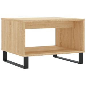 vidaXL Mesa de centro madera de ingenier&iacute;a roble Sonoma 60x50x40 cm