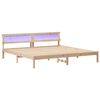 vidaXL Estructura de cama Marr&oacute;n 180 x 200 cm Madera de pino macizo