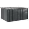 vidaXL Caja de Almacenamiento para Jardín Negro 101 x 82 x 50 cm Acero