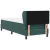 vidaXL Cama tipo Box Spring Verde oscuro 80 x 200 cm Terciopelo