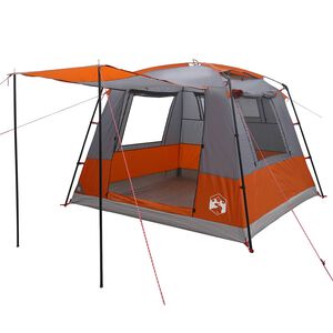 vidaXL Carpa de Fiesta Gris y naranja 10 personas