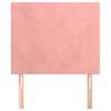 vidaXL Cabecero de cama rosa 90x5x118/128 cm Terciopelo