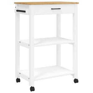 vidaXL Carrito de cocina MONZA madera maciza de pino 60x40x88,5 cm