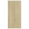 vidaXL Aparador de madera de ingenier&iacute;a roble Sonoma 160x36x75 cm