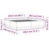 vidaXL Estructura de cama madera de ingenier&iacute;a gris Sonoma 200x200 cm