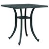 vidaXL Mesa de jard&iacute;n aluminio fundido verde 53x53x53 cm