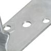 vidaXL Anclajes de valla 12 uds acero galvanizado plateado8x6x15 cm