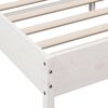 vidaXL Estructura de cama sin colch&oacute;n madera maciza blanca 90x190 cm