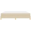 vidaXL Cama tipo Box Spring con colch&oacute;n Crema 200 x 200 cm tela