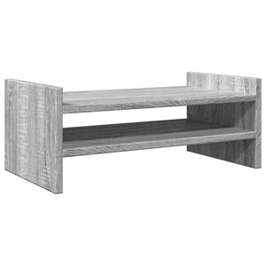 vidaXL Soporte de pantalla madera ingenier&iacute;a gris Sonoma 50x27x20 cm