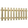 vidaXL Valla de estacas madera maciza de pino impregnada 180x80 cm