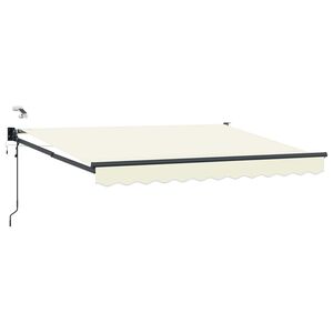 vidaXL Toldo Retr&aacute;ctil El&eacute;ctrico Crema 2,5 x 2 m