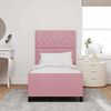 vidaXL Cama tipo Box Spring con cabecera Rosa 100 x 200 cm Terciopelo