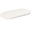 vidaXL Tablero de mesa ovalado madera maciza pino blanco 60x30x2,5 cm