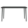 vidaXL Juego de comedor de jardín 5 piezas negro