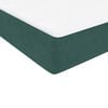 vidaXL Cama box spring con colch&oacute;n terciopelo verde oscuro 80x220 cm
