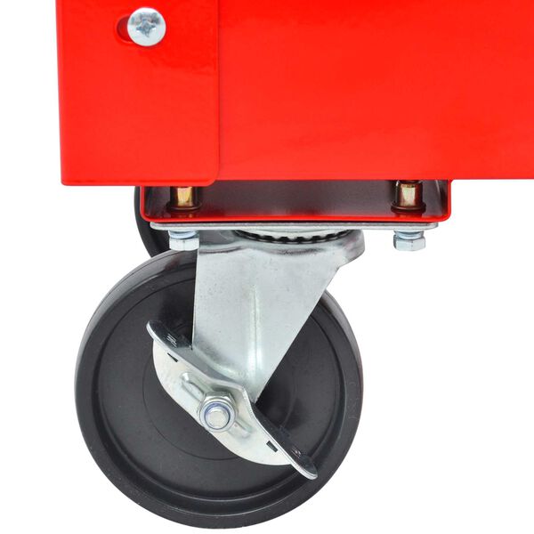 vidaXL Carro de herramientas Rojo 70.5 x 37 x 71 cm Acero