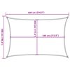 vidaXL Toldo de vela blanco HDPE 160 g/m&sup2; 5x6 m