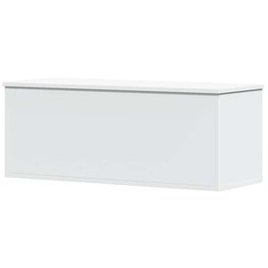 vidaXL Caja de almacenaje madera de ingenier&iacute;a blanco 90x35x35 cm