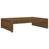 vidaXL Juego de muebles jard&iacute;n 2 pzas madera maciza pino marr&oacute;n miel