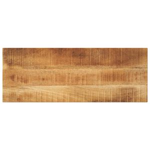 vidaXL Tablero mesa rectangular madera maciza mango rugosa 80x20x3,8cm