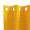 vidaXL Cortinas opacas 2 pcs Amarillo Mostaza 140 x 225 cm Terciopelo