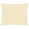 vidaXL Toldo de vela crema HDPE 160 g/m&sup2; 2,5x3 m
